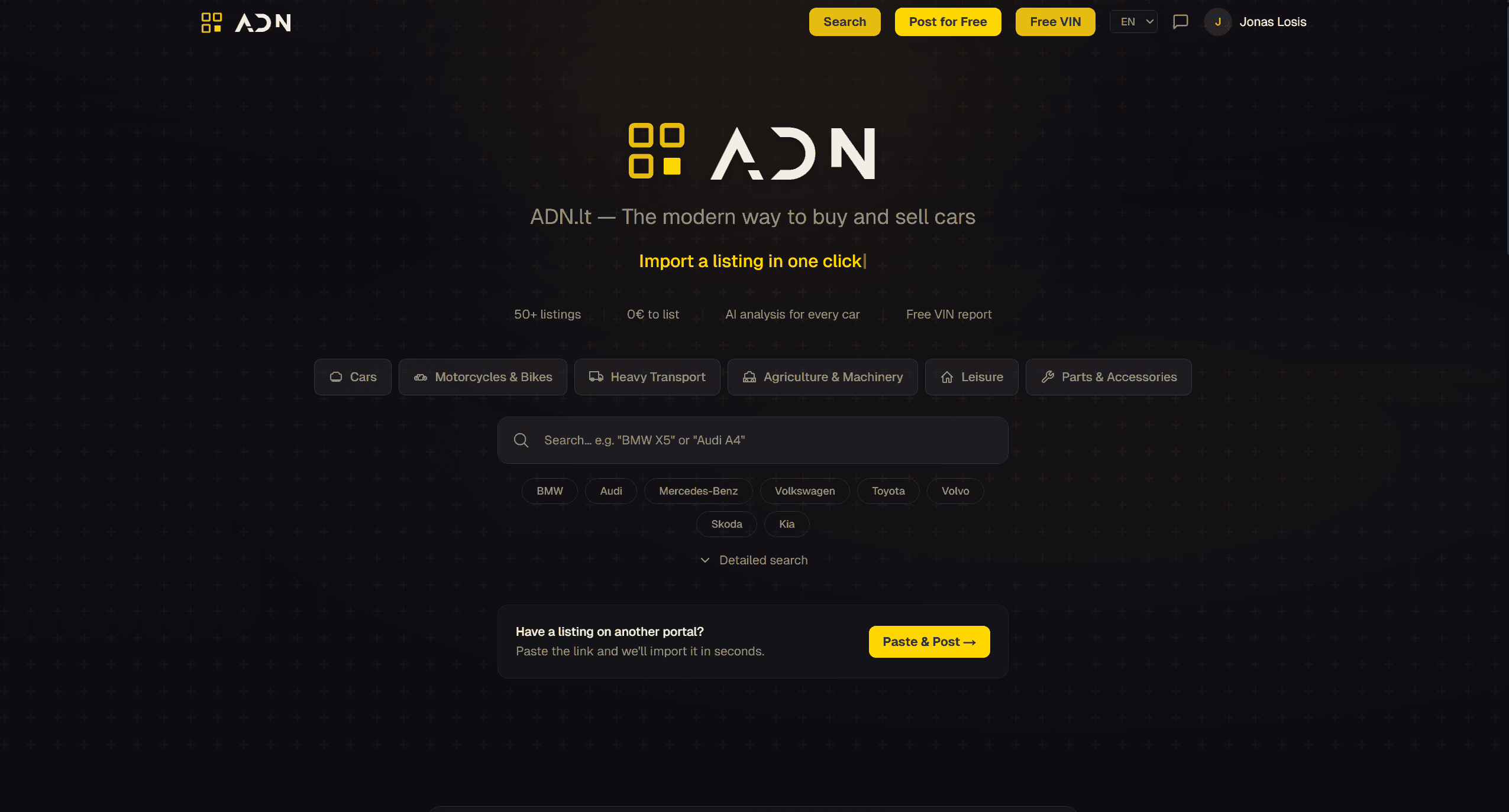 ADN.lt — screenshot