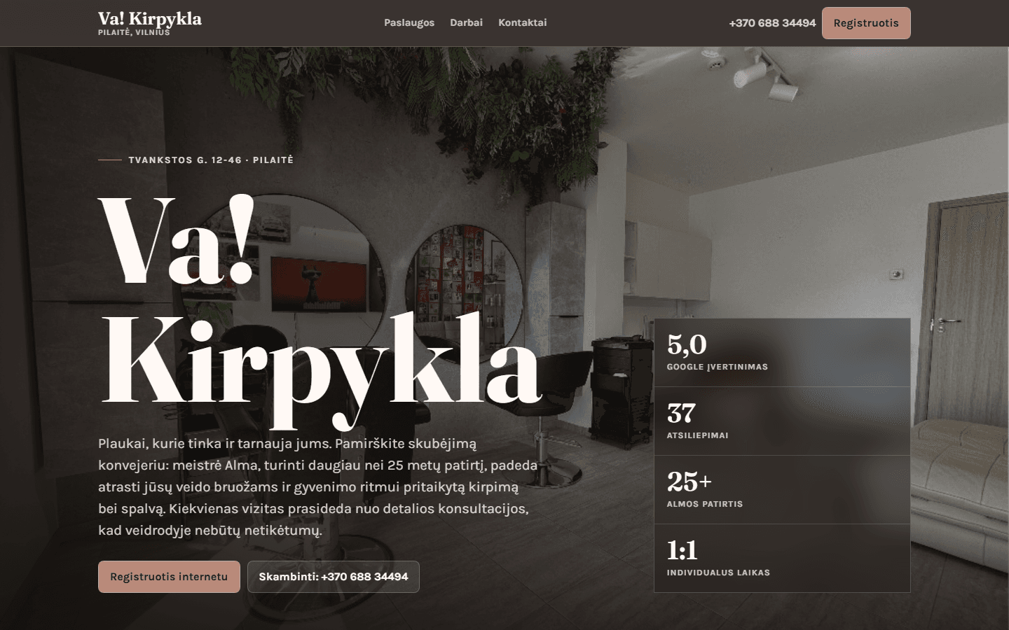 Va! Kirpykla screenshot